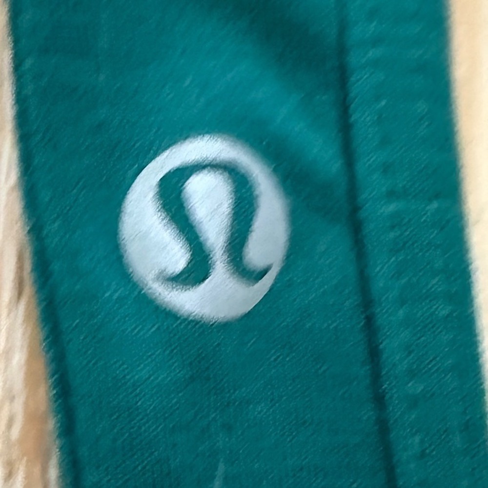 Lululemon Racerback Tank Top Teal Green Curved Hem Athletic Workout active - Picture 6 of 6